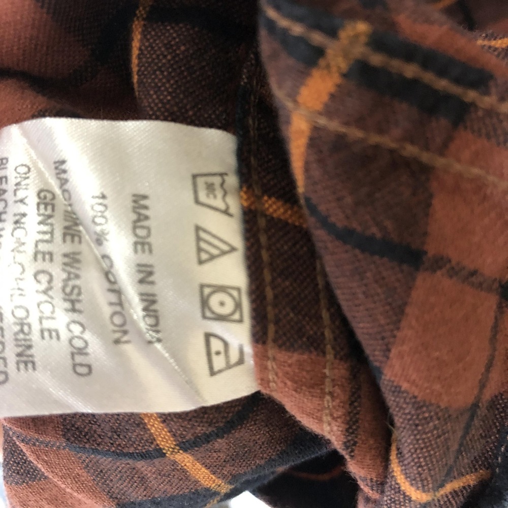 Filson Shirt Mens XL Brown Plaid Cotton Long Sleeve Button Front Casual - Picture 4 of 9